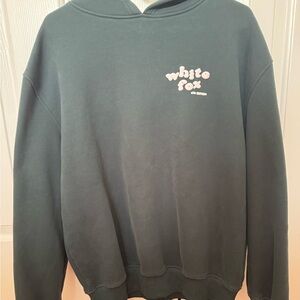 White Fox Boutique Dark Green Sweatshirt Size: S/M